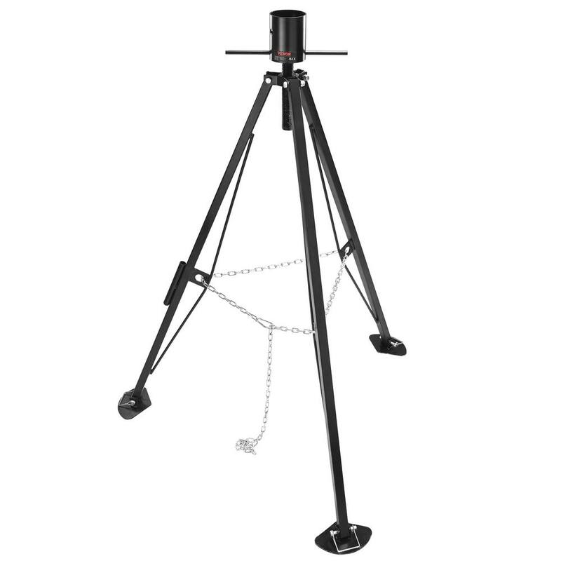 VEVOR 5th Wheel Tripod Stabilizer, 5,000 lbs. Load Capacity Tripod Fifth Wheel Stabilizer, 35 in.-57 in. - DWLSJJ1J5000OFUIXV0-0702