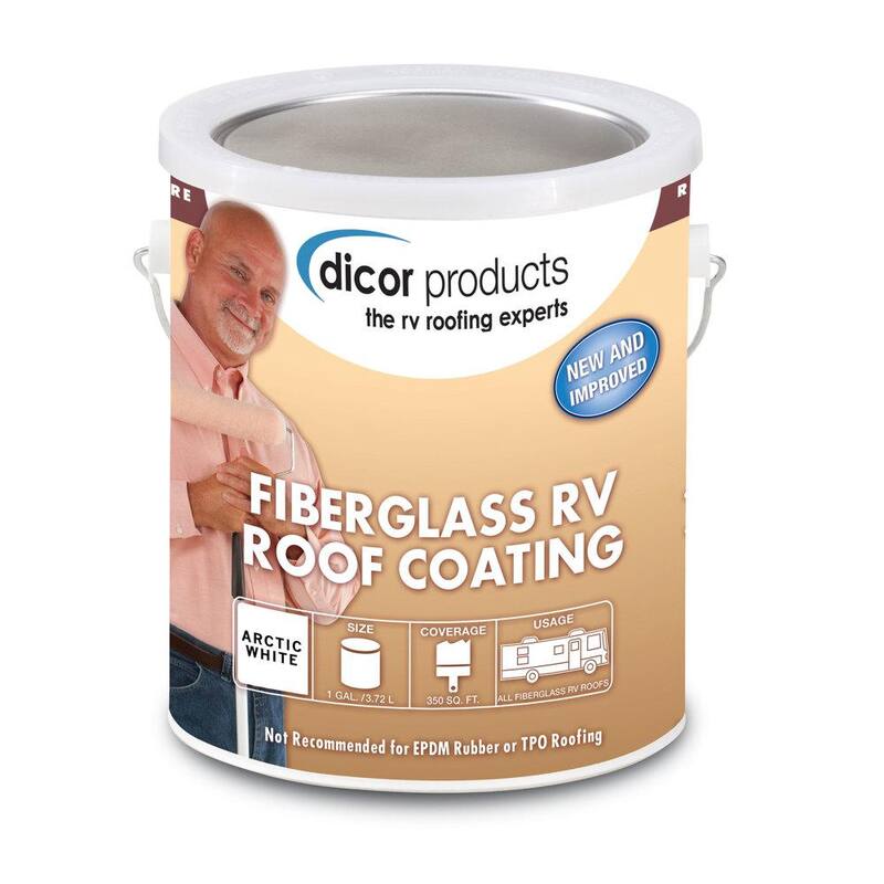 Dicor Fiberglass Rv Roof Coating Wht - RP-FRC-1