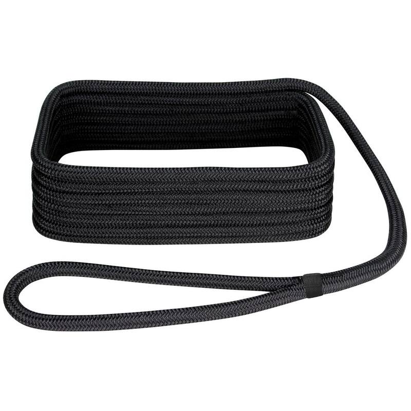Extreme Max BoatTector Double Braid Nylon Dock Line - 5/8 in. x 35 ft., Black - 3006.2147