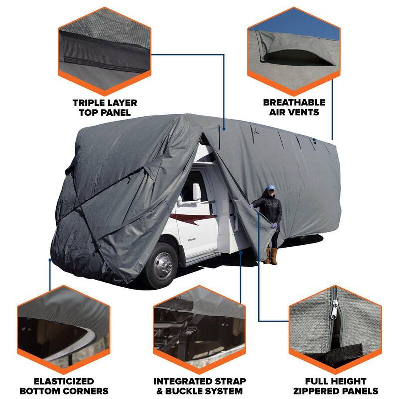 Budge Standard 400 in. x 105 in. x 108 in. Class C RV Cover Size RVC-E - RVRB-34