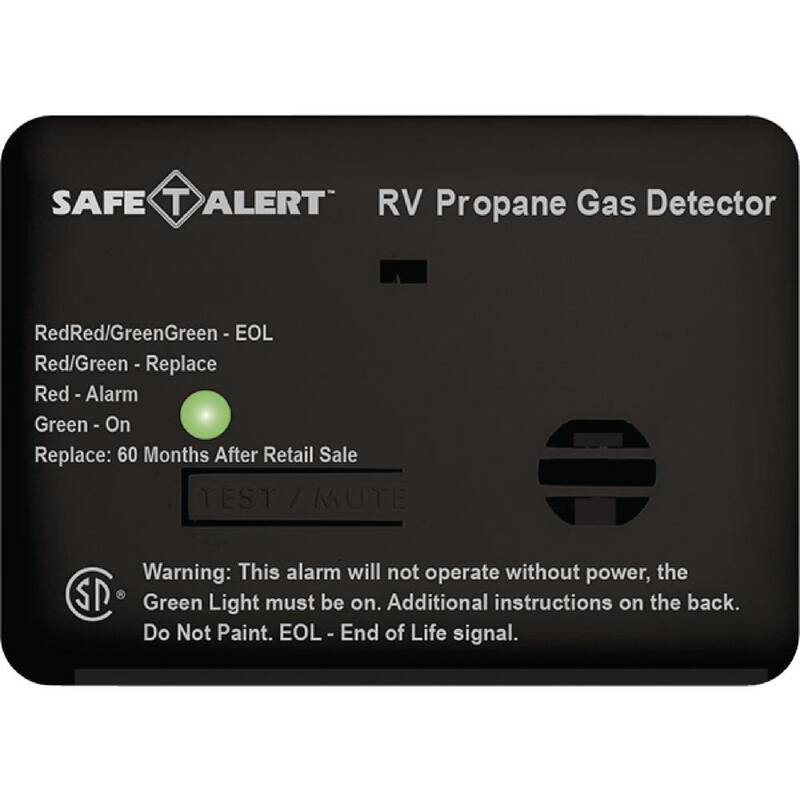 MTI Industries 20 Series 12-Volt Safe-T-Alert Mini RV Propane/LP Gas Alarm in Black - 20-441-P-BL