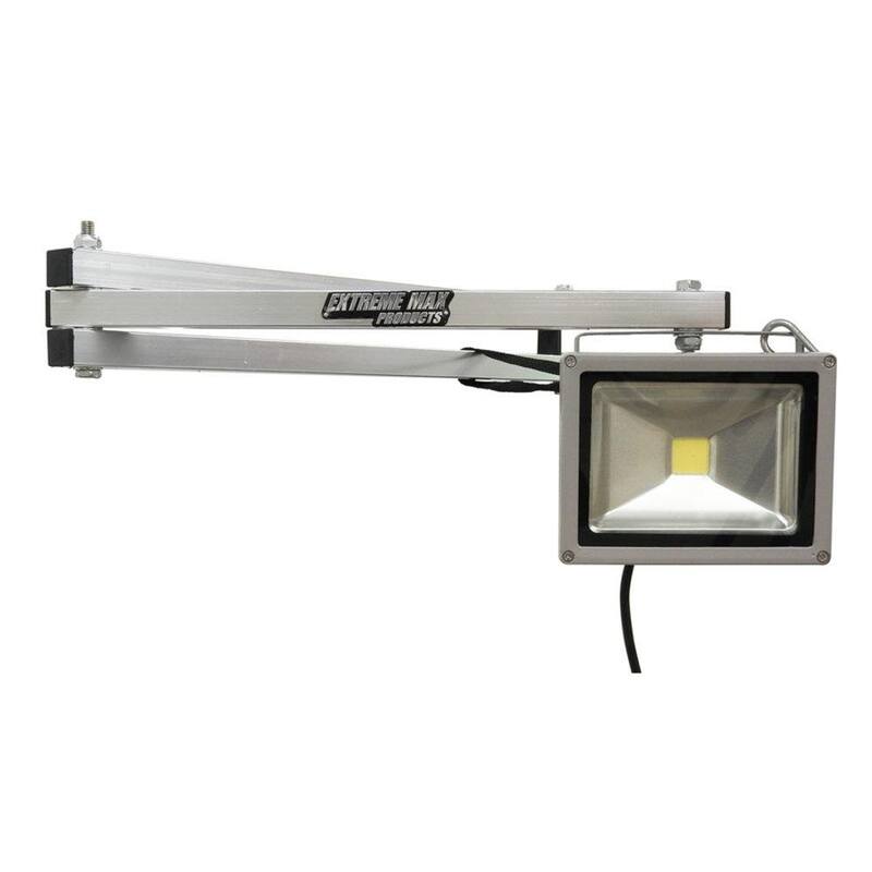 Extreme Max Adjustable Aluminum Swing Arm LED Work Light - 5001.6065
