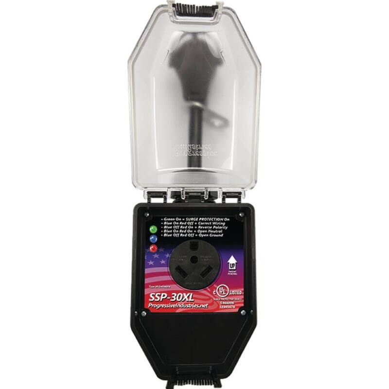 PROGRESSIVE INDUSTRIES 30 Amp Portable RV Smart Surge Protector with Cover - SSP-30XL