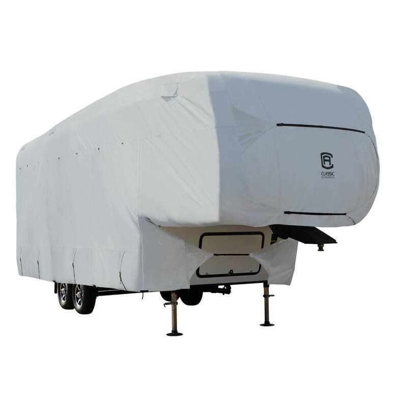 Classic Accessories Over Drive PermaPRO Extra Tall 5th Wheel Trailer Cover, Fits 33 ft. - 37 ft. RVs - 80-319-181001-RT