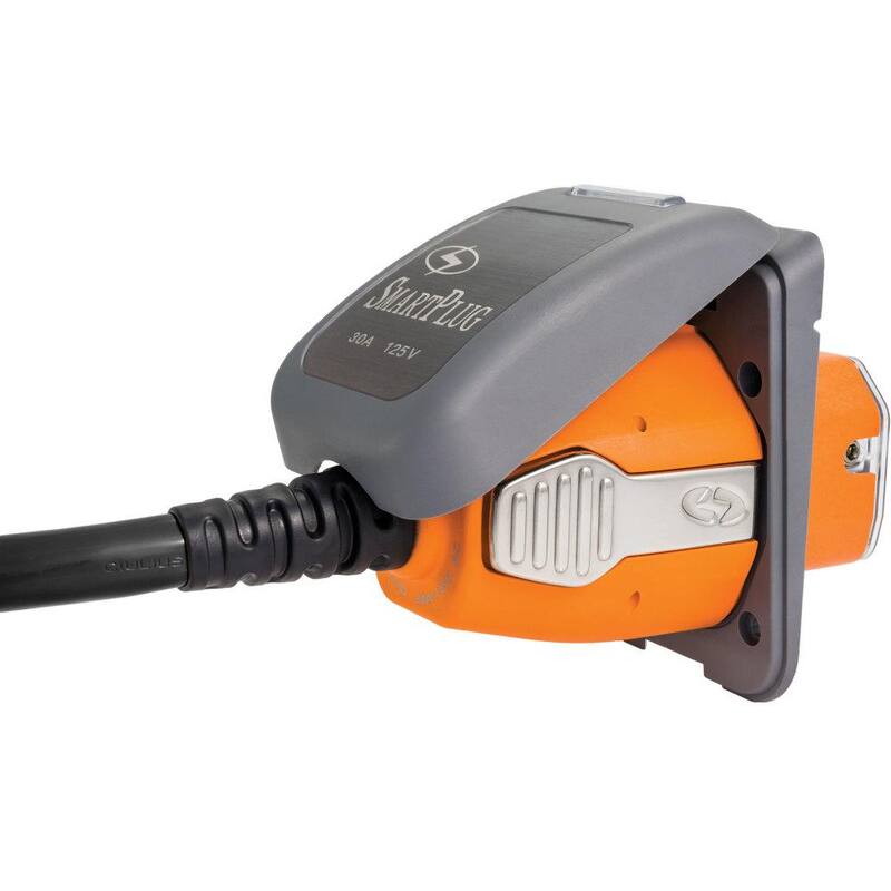 SmartPlug Combo Kit with Female Connector and Non-Metallic Inlet - 30 Amp, Gray - B30ASSYPG