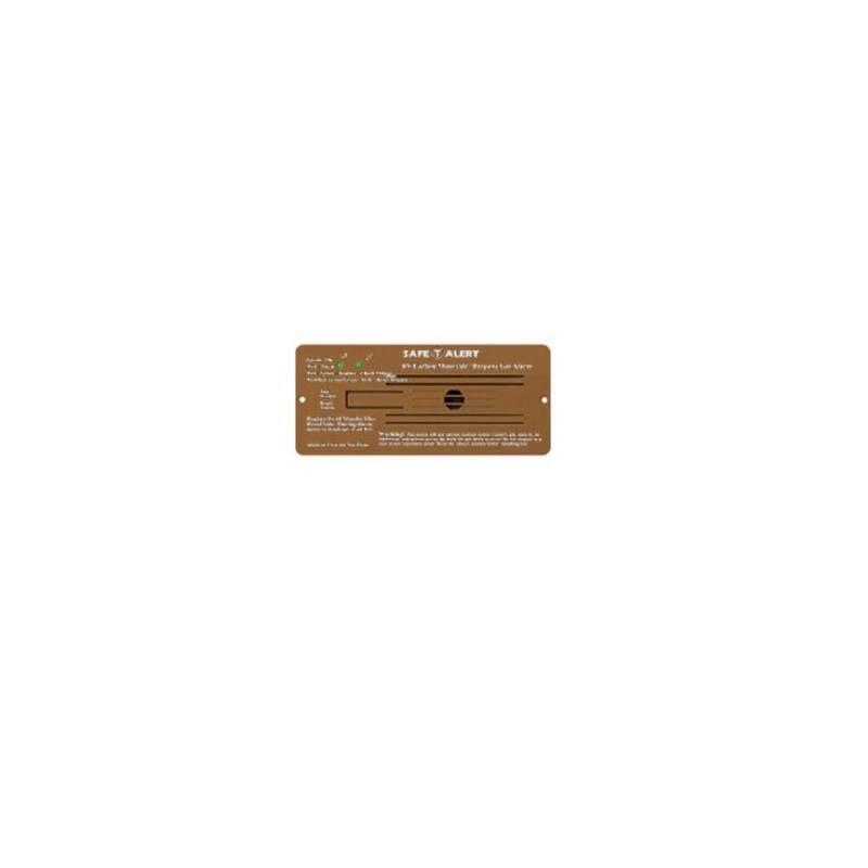 MTI Industries 35 Series 12-Volt Safe-T-Alert Flush Mount RV Dual Carbon Monoxide/Propane Alarm in Brown - 35-742-BR