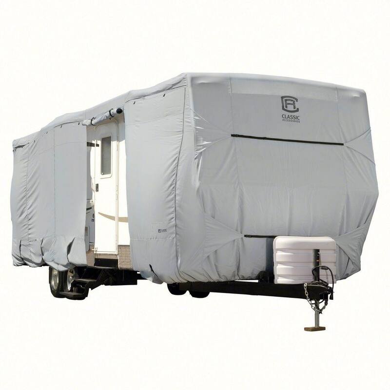 Classic Accessories Over Drive PermaPRO Travel Trailer Cover, Fits 22 ft. - 24 ft. RVs - 80-136-161001-00