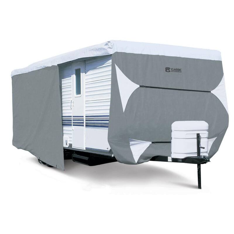 Classic Accessories PolyPro3 270 in. L x 102 in. W x 104 in. H Travel Trailer Cover - 73263
