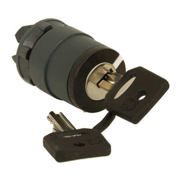 Conmutador Selector No Iluminado Schneider Electric, 22mm, 2 Posiciones, Llave - ZB5AG612