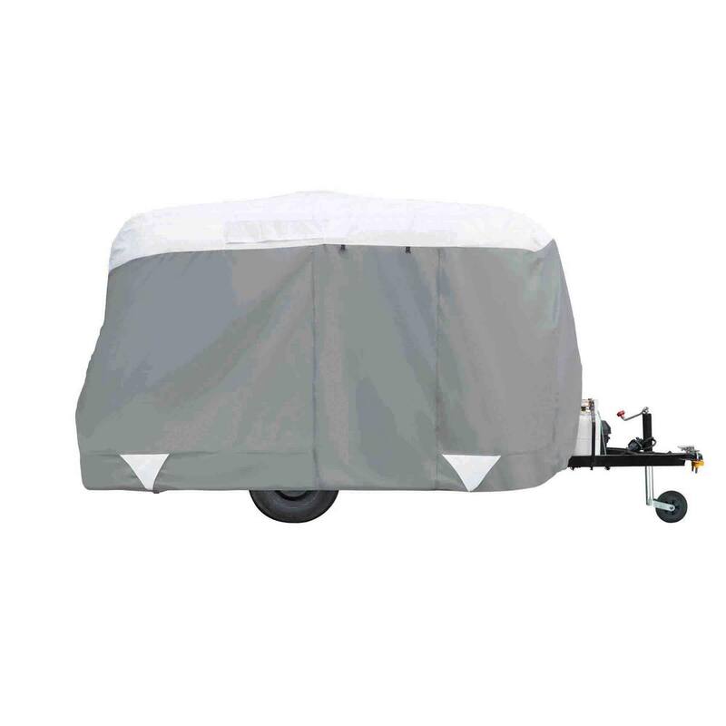 Classic Accessories PolyPro III Molded Fiberglass 164 in. L x 80 in. W x 84 in. H Travel Trailer Cover - 80-295-153101-RT