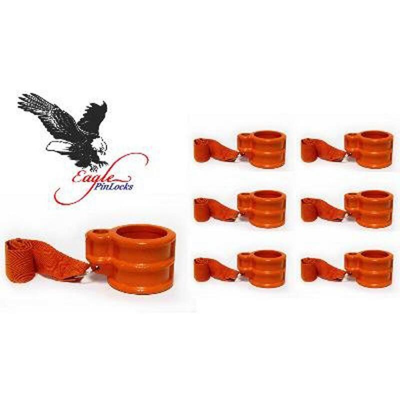 Eagle 1/2 in. Thick Cast Steel King Pin Lock (Set of 6, Keyed Alike) - KA-6-S