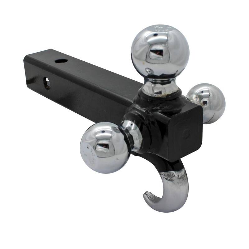 Extreme Max Tri-Ball Trailer Hitch with Tow Hook - 5001.1367