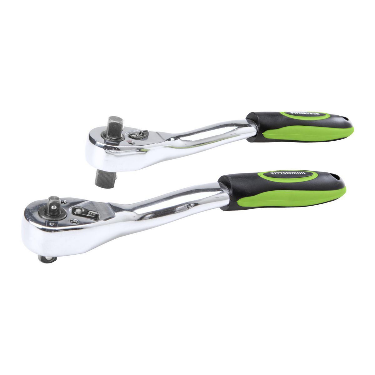 Set de trinquetes Pittsburgh de 1/4 pulgada, 3/8 pulgadas, 1/2 pulgadas con doble unidad, 2 piezas - 70588