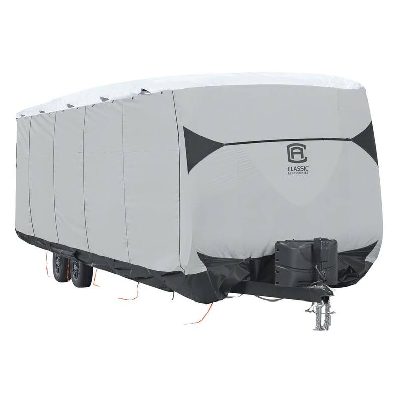 Classic Accessories Skyshield 366 in. L x 102 in. W x 104 in. H Travel Trailer RV Cover - 80-387-101801-EX