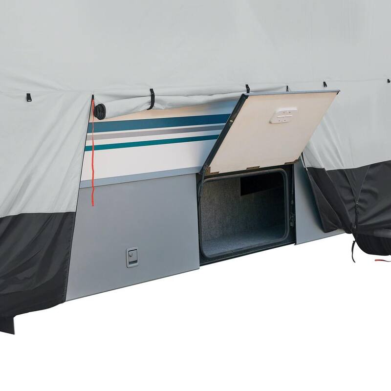 Classic Accessories Skyshield 366 in. L x 102 in. W x 104 in. H Travel Trailer RV Cover - 80-387-101801-EX