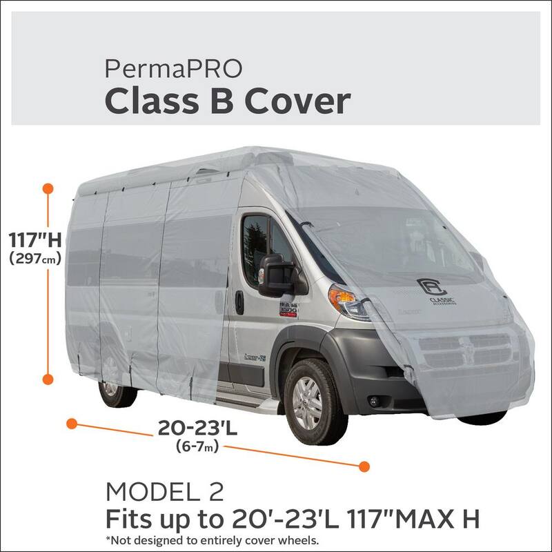 Classic Accessories Over Drive PermaPRO Class B RV Cover, Fits 20 ft.-23 ft. RVs - 80-412-151001-RT