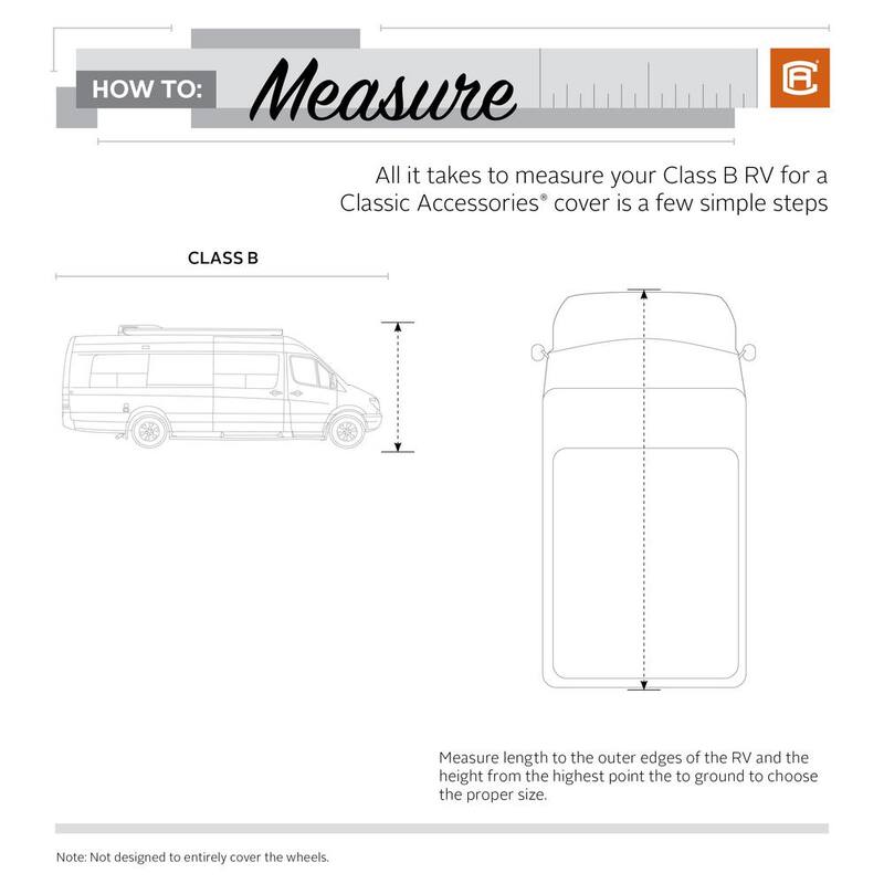Classic Accessories Over Drive PermaPRO Class B RV Cover, Fits 20 ft.-23 ft. RVs - 80-412-151001-RT