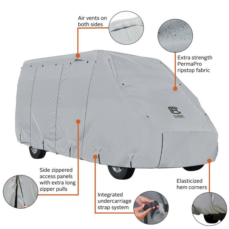 Classic Accessories Over Drive PermaPRO Class B RV Cover, Fits 20 ft.-23 ft. RVs - 80-412-151001-RT