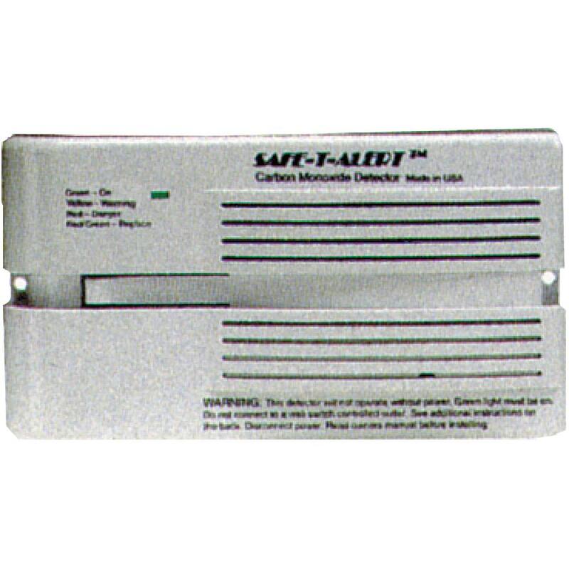 MTI Industries 65 Series 12-Volt Safe-T-Alert Surface Mount RV Carbon Monoxide (CO) Alarm in White - 65541PWT