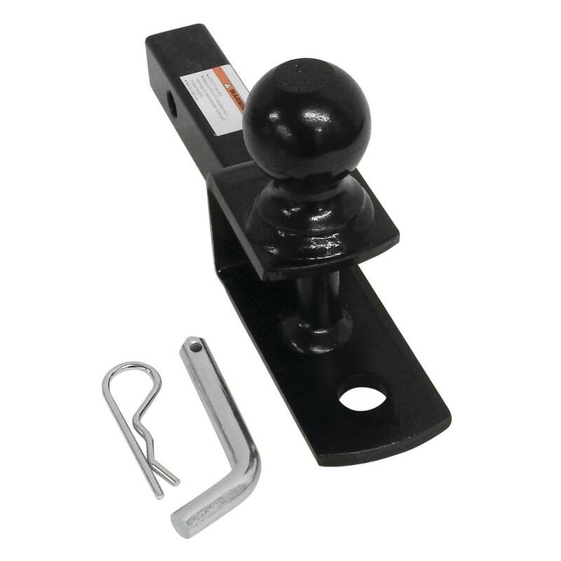 Extreme Max 3-in-1 ATV Ball Mount with 2 in. Ball - 1-1/4 in. Solid Shank - 5001.1379