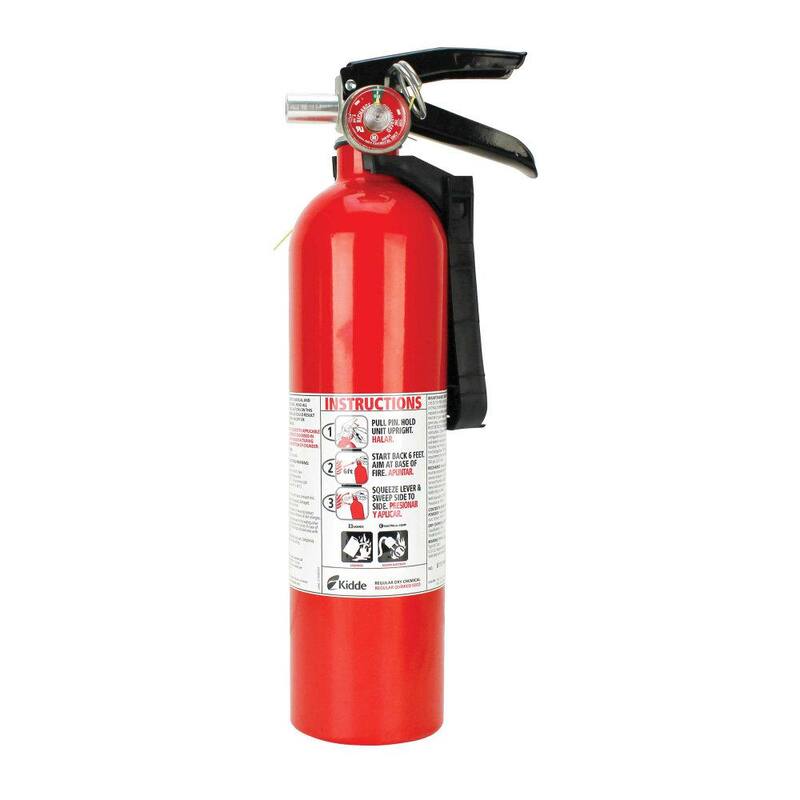 Kidde Fire Extinguisher - Red, 10B:C Gauge - 466422K