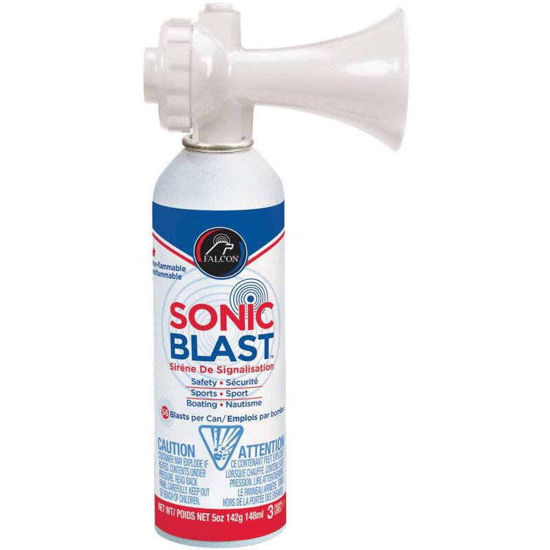 Falcon Sonic Blast with Horn - White, 5 oz. - FSB5BU
