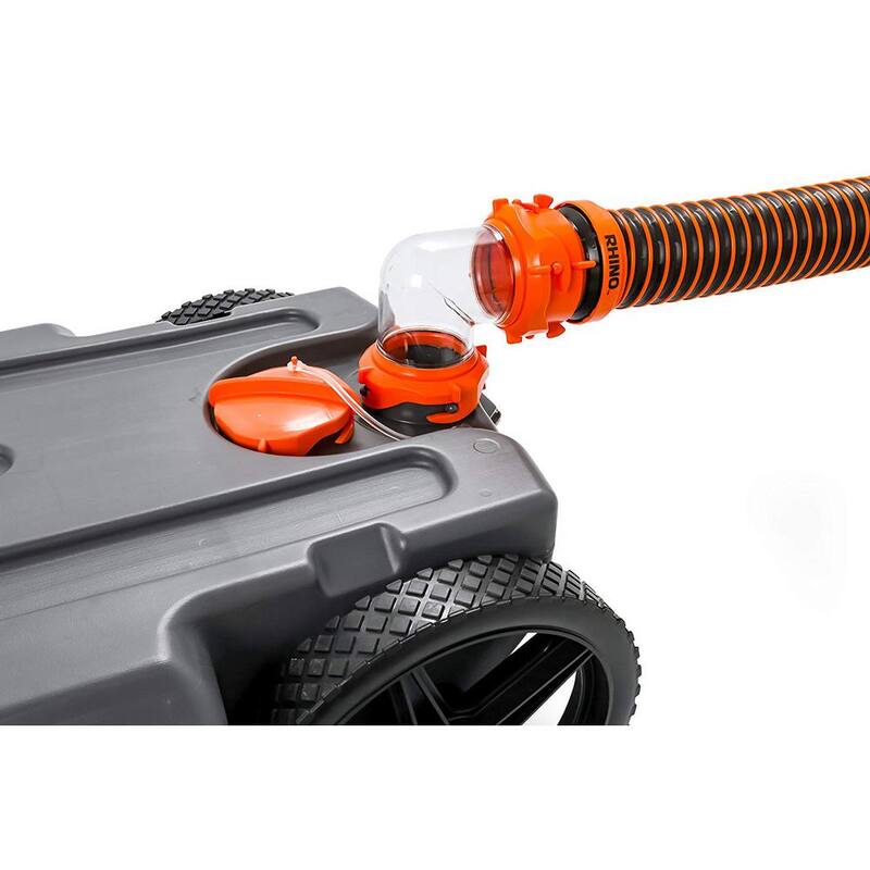 Camco Rhino Portable 21 Gal. RV Waste Tank Holding Hose and Accessories (2-Pack) - 2 x 39002