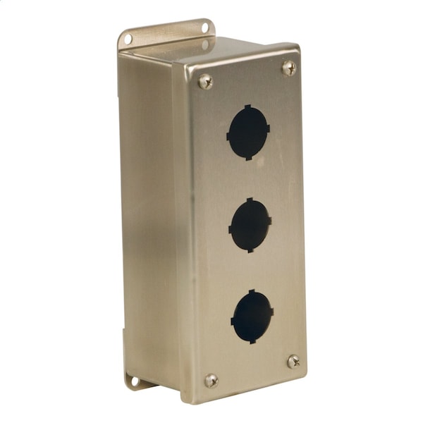 Wiegmann 316 Stainless Steel Electrical Enclosures, 10 in H, 3 in D, 6 in W, NEMA 4X, Screw On - PBSS6A