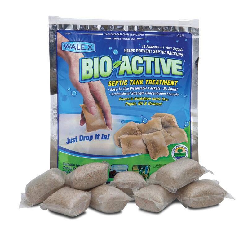 Walex Bio-Active Septic Tank Drop Ins - 12 Pack - BIO-31112