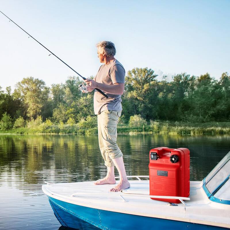 VEVOR Marine Fuel Tank, 6.34 gal., Portable Boat Fuel Gas Tank for Outboard Engine Boats, Outboard Marine Boat Fuel Tank - CYCYXLS6GAL0N38MBV0-802
