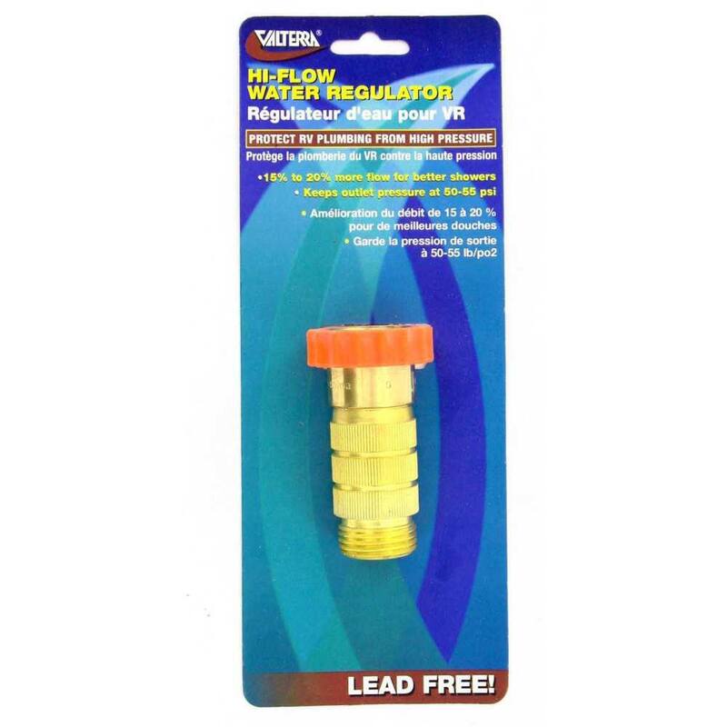 Valterra High Flow Brass Water Regulator (Carded) - A01-1122VP