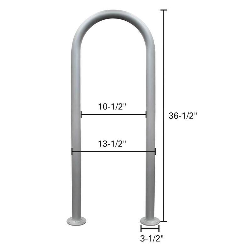 Extreme Max Universal Aluminum Hand Rail 36 in. - 3005.4293