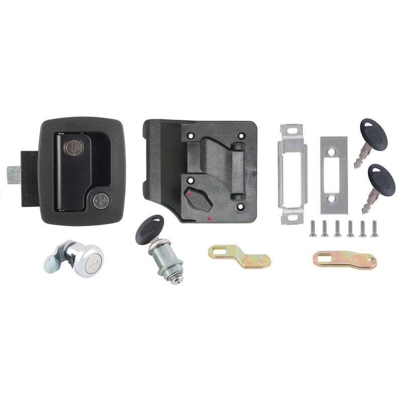 AP Products RV Door Lock Keyed Alike Kit - Standard Black - 013-6201