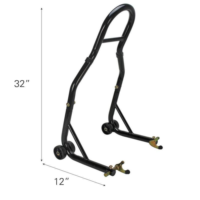 Extreme Max Sport Bike Motorcycle Front and Rear Spool-Style Lift Stand - Fits Most Yamaha, Honda, Kawasaki, Suzuki, Ducati, BMW - 5600.3261