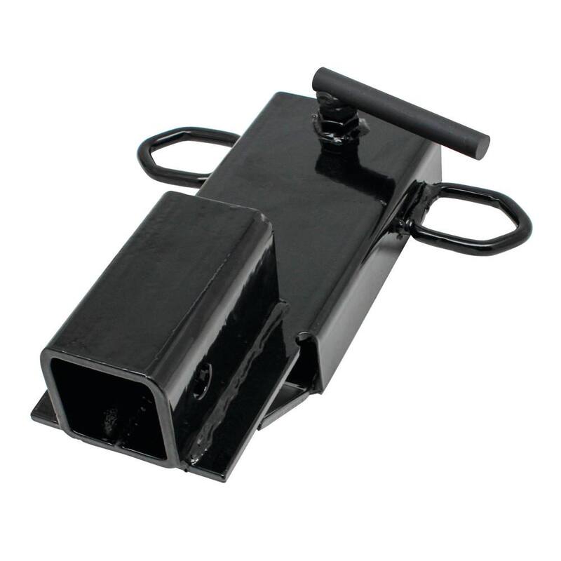 Extreme Max Clamp-On Forklift Hitch 2 in. Receiver with Tri-Ball Hitch and Tow Hook - 5001.1389