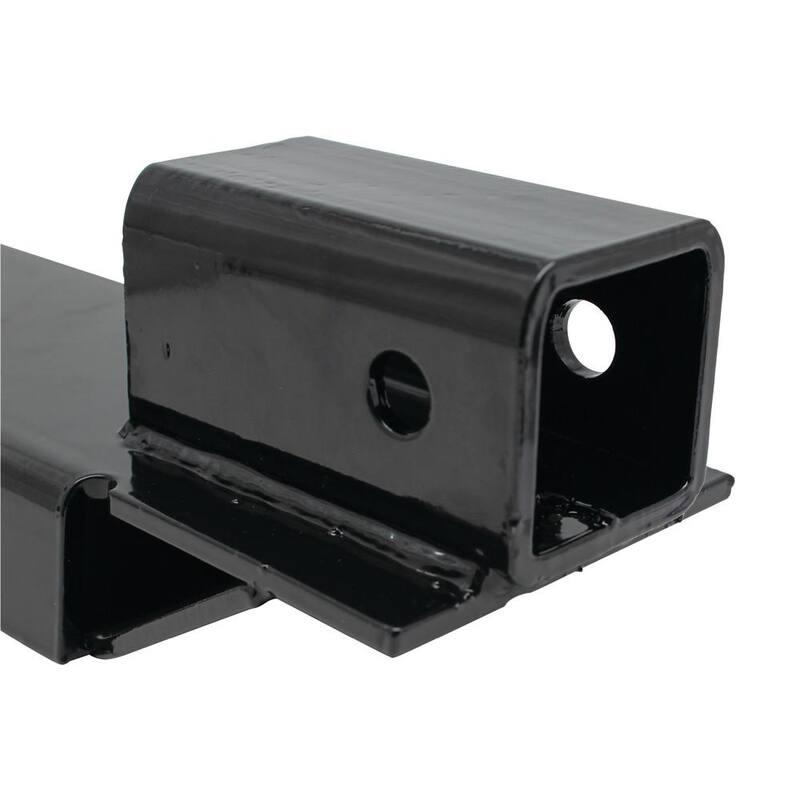 Extreme Max Clamp-On Forklift Hitch 2 in. Receiver with Tri-Ball Hitch and Tow Hook - 5001.1389