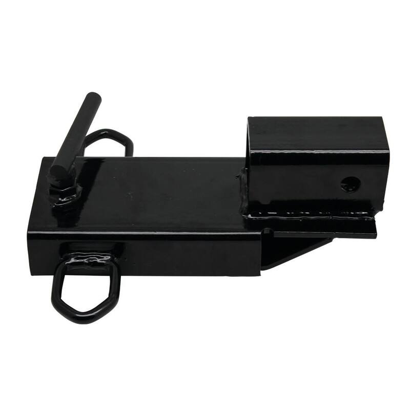 Extreme Max Clamp-On Forklift Hitch 2 in. Receiver with Tri-Ball Hitch and Tow Hook - 5001.1389