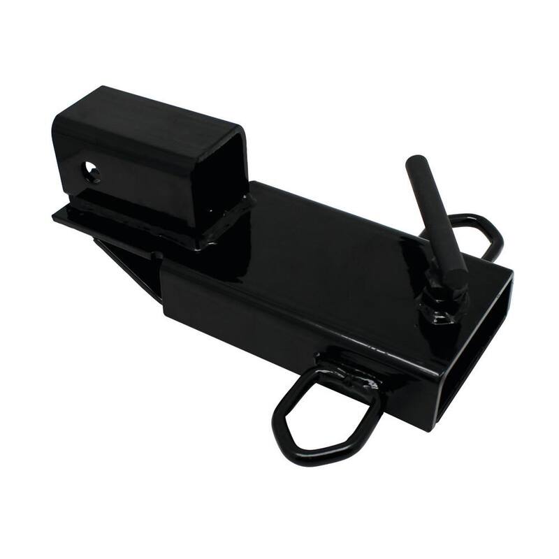 Extreme Max Clamp-On Forklift Hitch 2 in. Receiver with Tri-Ball Hitch and Tow Hook - 5001.1389