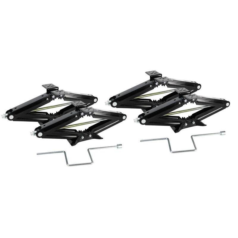 Quick Products RV Stabilizing and Leveling Scissor Jack, 5,000 lbs. Max, 24 in. - Set of 4 - QP-RVJ-S24-4PK