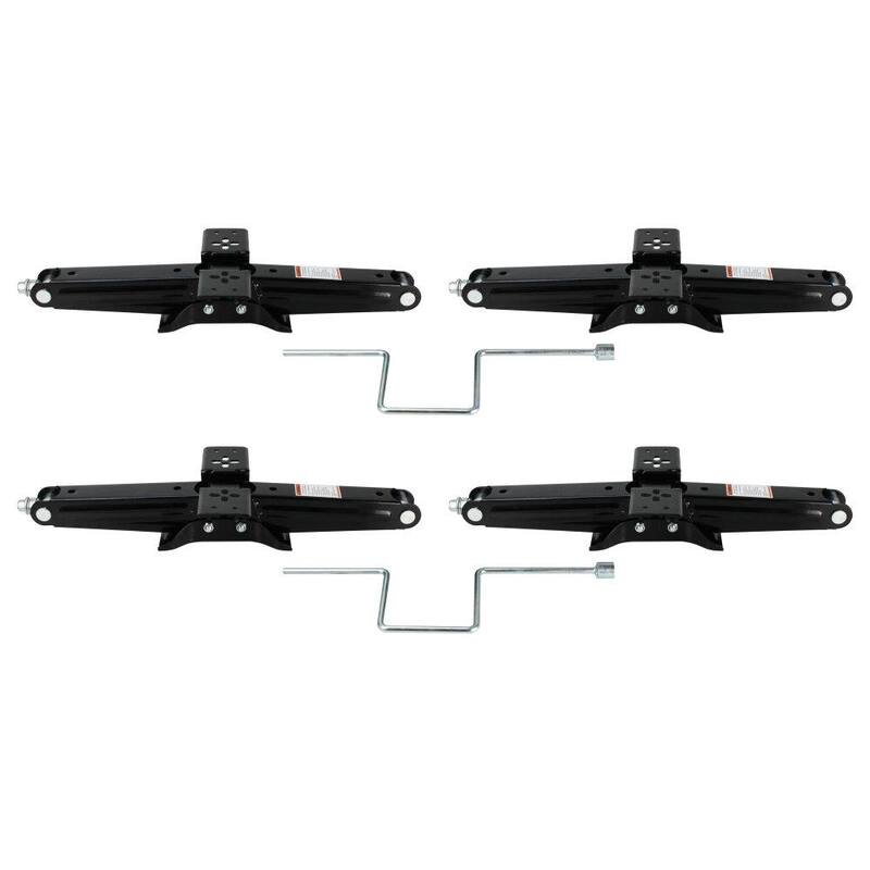 Quick Products RV Stabilizing and Leveling Scissor Jack, 5,000 lbs. Max, 24 in. - Set of 4 - QP-RVJ-S24-4PK