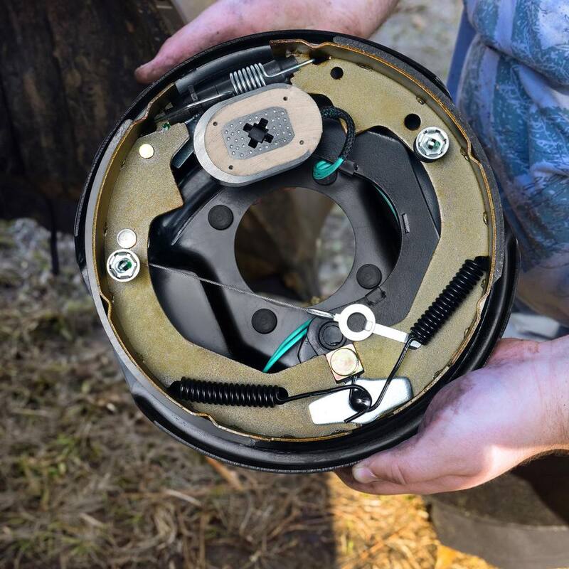 VEVOR Electric Trailer Brake Assembly, 10 in. x 2-1/4 in., 2 Pairs Self-Adjusting Electric Brakes Kit for 3500 lbs Axle - TCDZCC10225YG9THSV9-730