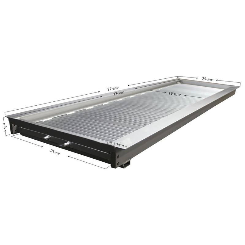 Extreme Max Heavy-Duty Aluminum Pontoon Boat Ramp - 70 in. x 21 in., 600 lbs. Capacity - 3005.3849