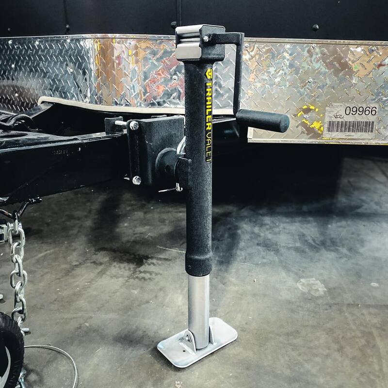 Trailer Valet TVJX5S-MW 5000 lbs. Side Mount Drill Jack With Wheel - TVJX5S-MW