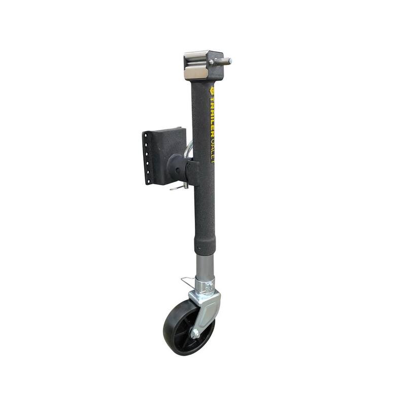 Trailer Valet TVJX5S-MW 5000 lbs. Side Mount Drill Jack With Wheel - TVJX5S-MW