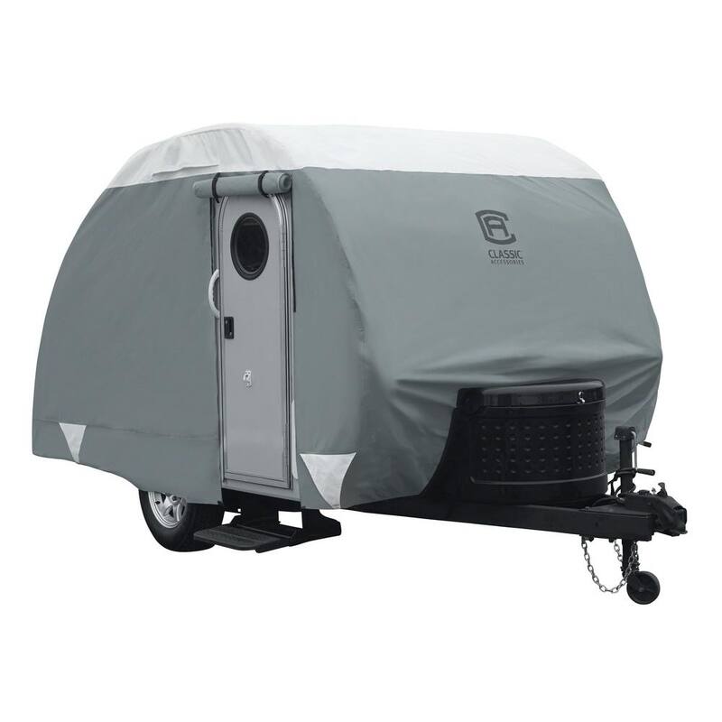 Classic Accessories PolyPro III 150 in. L x 75 in. W x 75 in. H Teardrop Trailer Cover - 80-298-163101-RT
