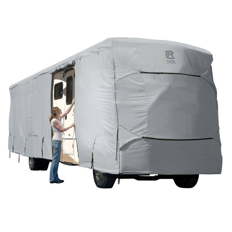 Classic Accessories PermaPRO 408 in. L x 105 in. W x 116 in. H Deluxe Class A RV Cover - 80-330-181001-RT