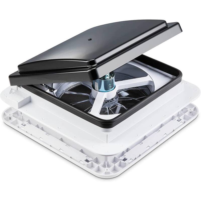 HIKE CREW 11 in. Manual RV Roof Vent Fan with Reversible Airflow Button - HCRVF11S