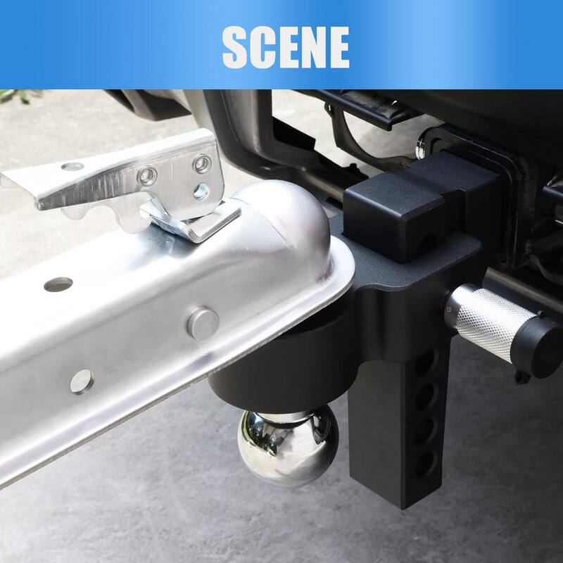 Big Red Straight Trailer Tongue Coupler for 2 in. Channel and 2 in. Hitch Ball, Durable Finish, 3,500 lbs. Capacity - ATRHCL004R