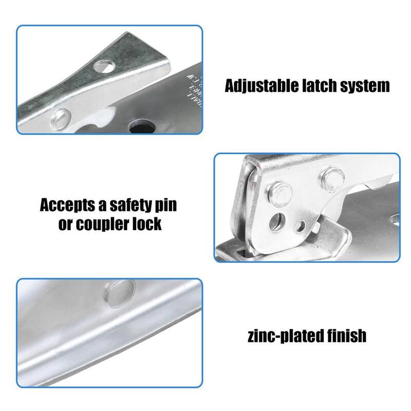 Big Red Straight Trailer Tongue Coupler for 2 in. Channel and 2 in. Hitch Ball, Durable Finish, 3,500 lbs. Capacity - ATRHCL004R