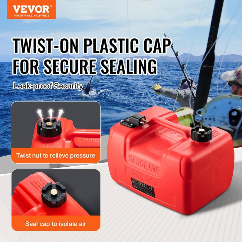 VEVOR Marine Fuel Tank, 3.17 Gal., Portable Boat Fuel Gas Tank for Outboard Engine Boats, Outboard Marine Boat Fuel Tank - CYCYXWS3GAL0FPMRNV0-802